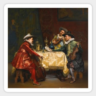 The Rehearsal by Adolphe-Alexandre Lesrel Magnet